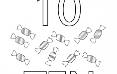 Free Preschool Number Ten Learning Worksheet