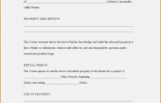 Free Printable Basic Rental Agreement One Platform For