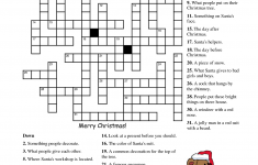 Free Printable Christmas Crossword Puzzles For Adults