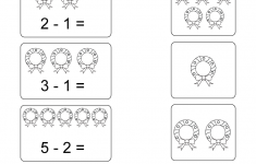 Free Printable Christmas Subtraction Worksheet For