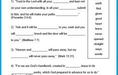 Free Printable Kjv Bible Worksheets Learning How To Read