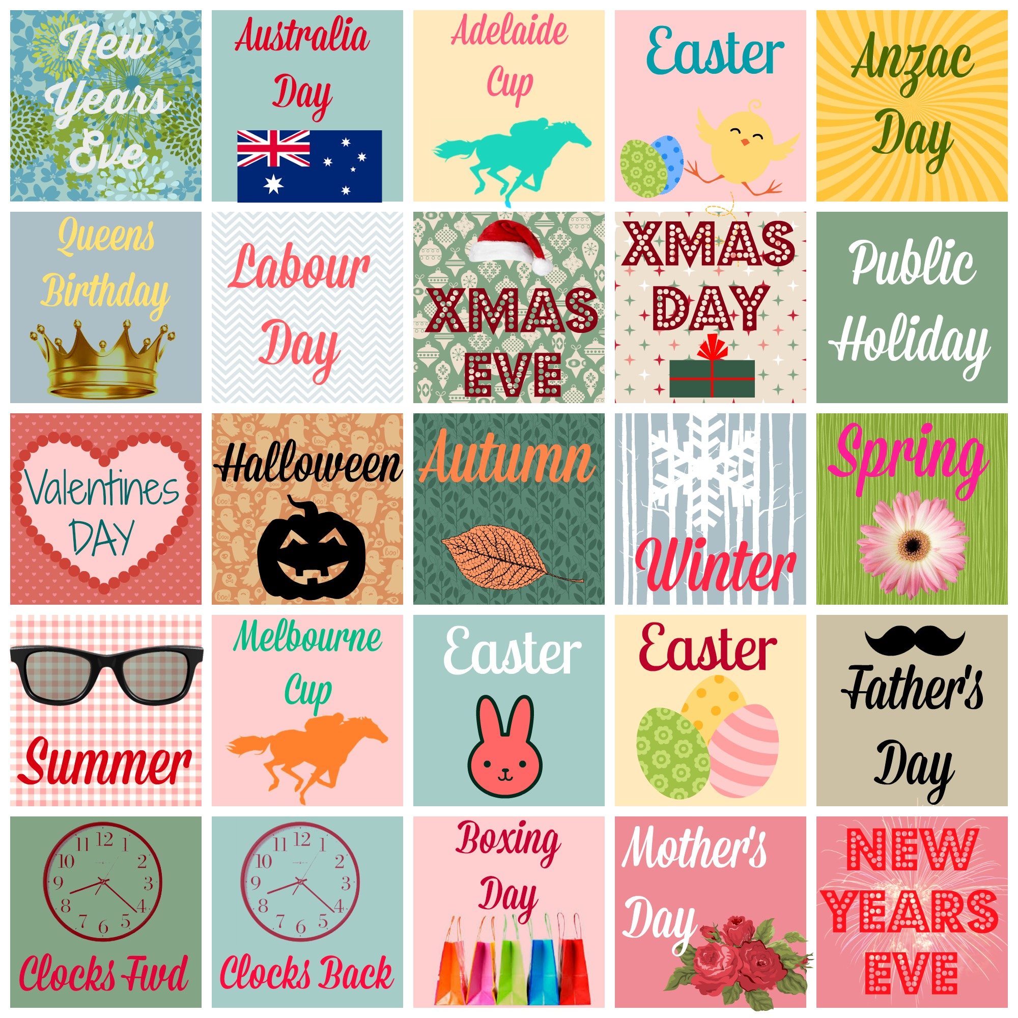 Free Printable Planner Diary Stickers Australian 