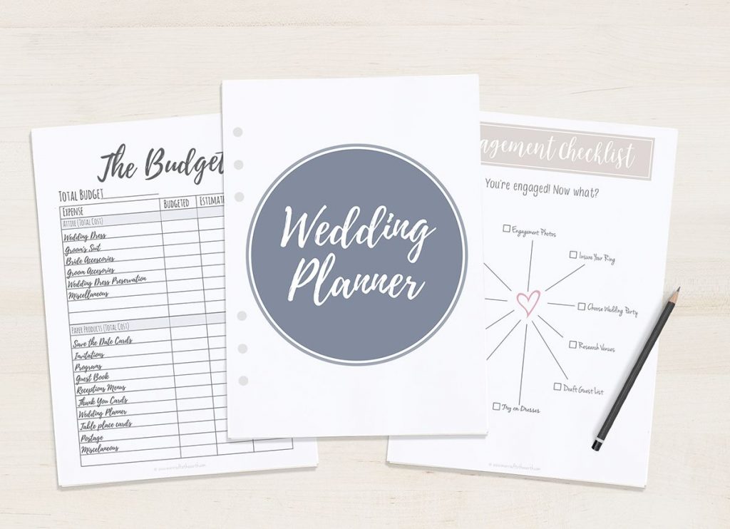 Free Printable Wedding Planner A5 Letter Wedding