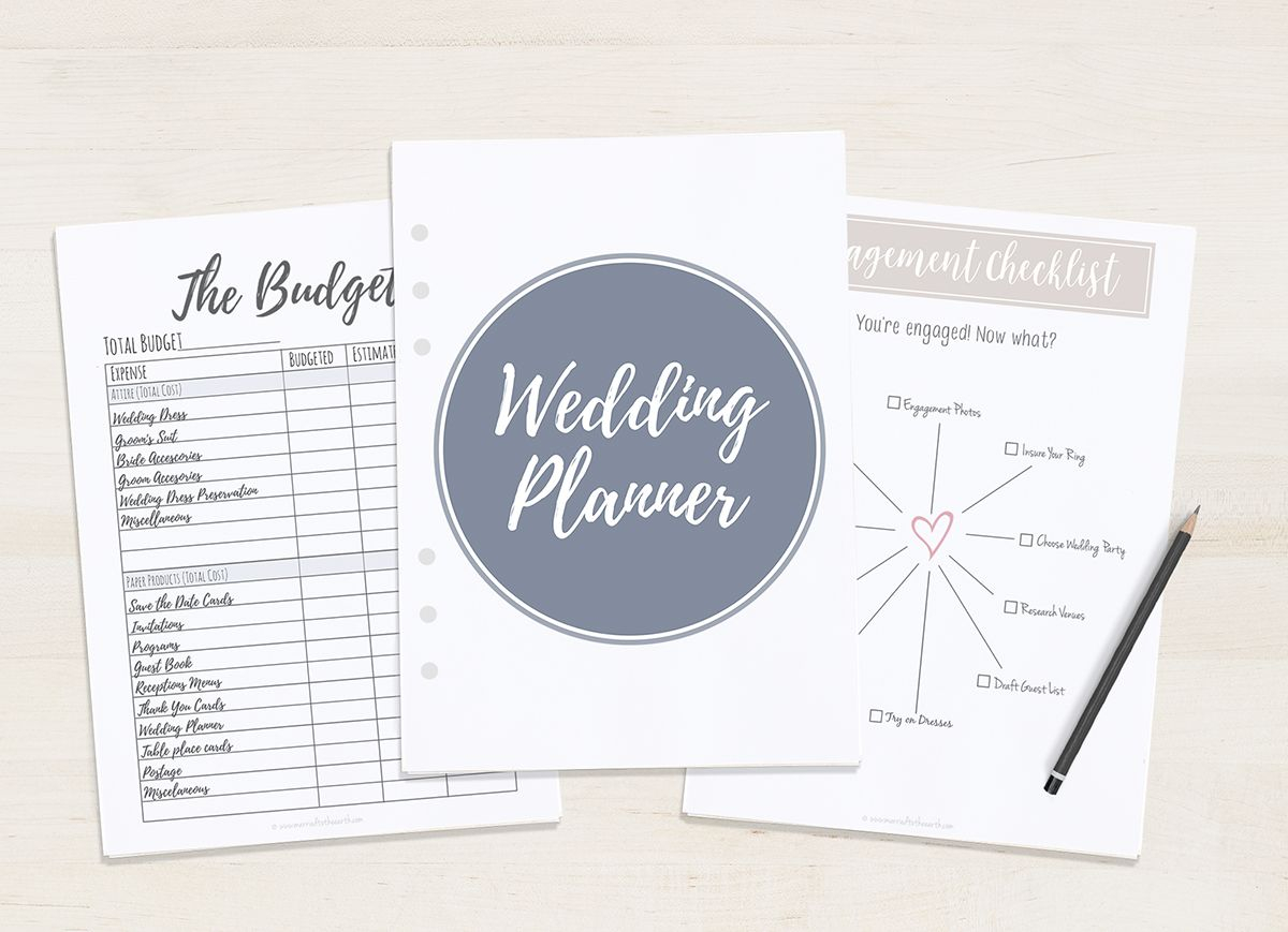 Free Printable Wedding Planner A5 Letter Wedding 