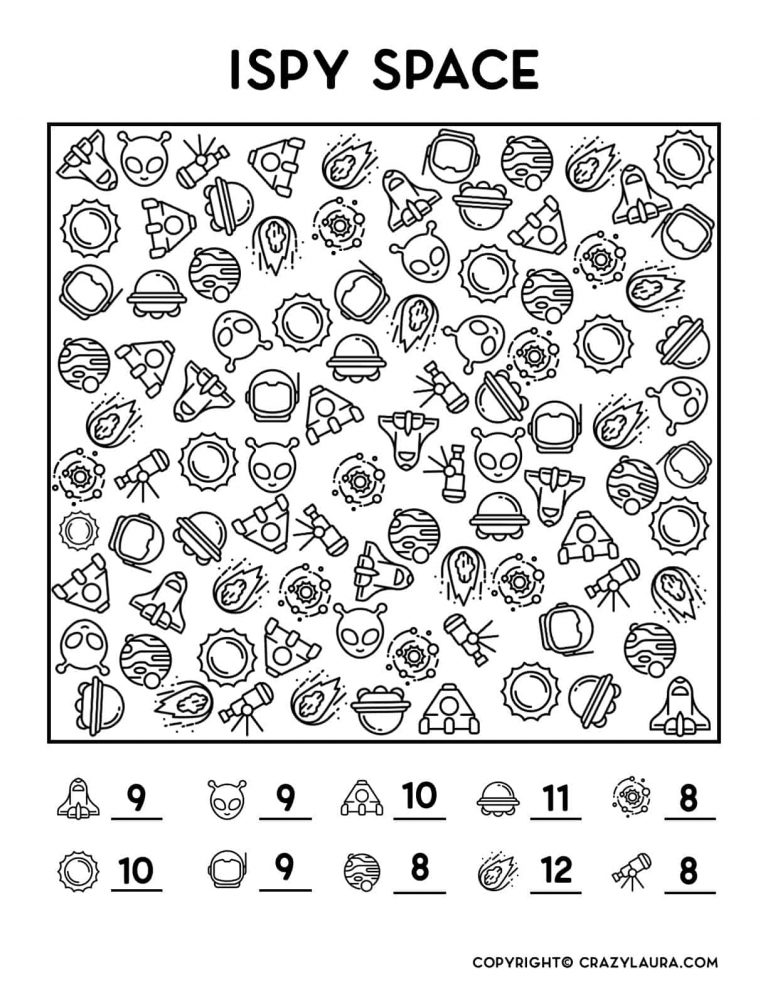 Free Space I Spy Printable Activity For Kids Crazy Laura ...