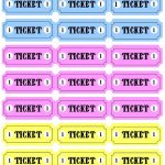 Free Ticket Sheet Printable Tickets Carnival Tickets