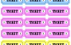 Free Ticket Sheet Printable Tickets Carnival Tickets