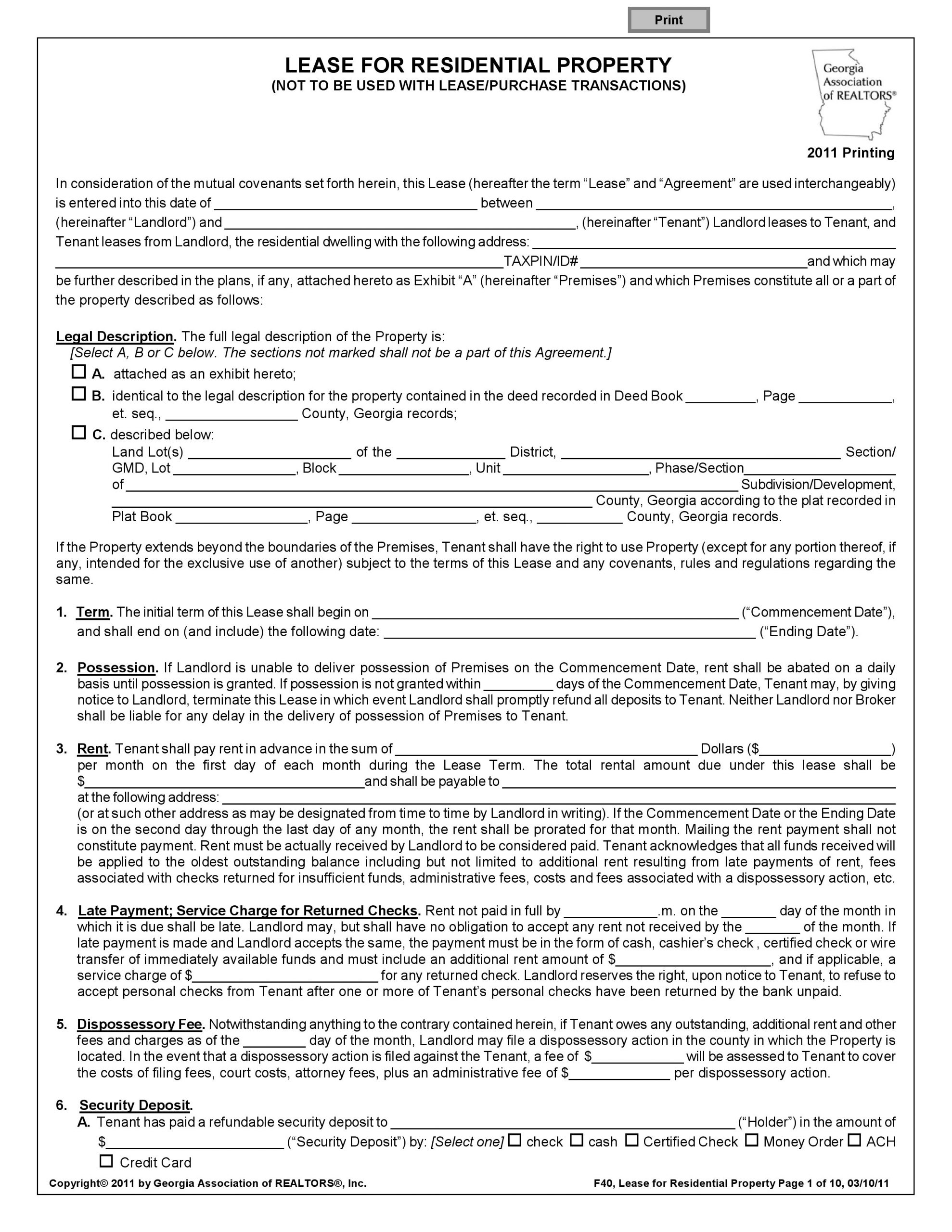 Free Week To Week Weekly Lease Agreement Template Pdf 