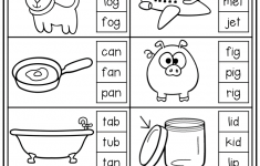 Kindergarten CVC Worksheet Packet Distance Learning