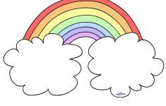 Large Printable Rainbow Coolest Free Printables