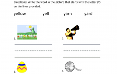 Letter Y Phonics Worksheets Printable Worksheets And