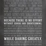 Man In The Arena Printable Poster Art Home Office Art Man