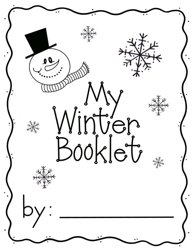 My Winter Christmas Activity worksheet Booklet 7 Fun Pages 