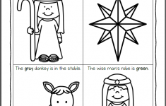 Nativity Worksheets For Kindergarten And First Grade