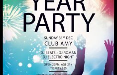 New Year Party Flyer Free Template Psd PSD Free Download