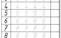 Number Trace Worksheet For Preschool Preschoolplanet