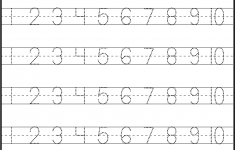 Number Tracing 1 10 Worksheet FREE Printable