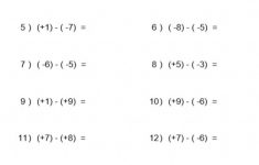 Order Of Operations PEDMAS With Integers 1 Worksheet