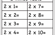 Printable 2 Times Table Worksheets Activity Shelter