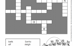 Printable Christmas Crossword Puzzle A To Z Teacher