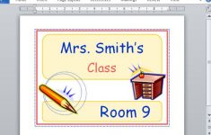 Printable Classroom Sign Maker Templates For Word