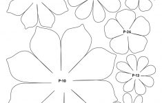 Printable Free Paper Flower Petal Templates Addictionary