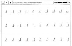 Printable Multiplication Mad Minute