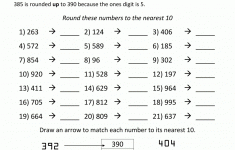 Rounding To The Nearest Ten Worksheet Printable