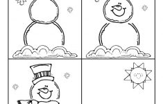 Snowman Sequence pdf Google Drive Winter Kindergarten