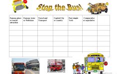 Stop The Bus Worksheet Free ESL Printable Worksheets