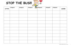 Stop The Bus Worksheet Free ESL Printable Worksheets