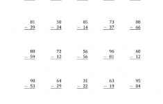 Subtraction With Regrouping Worksheet