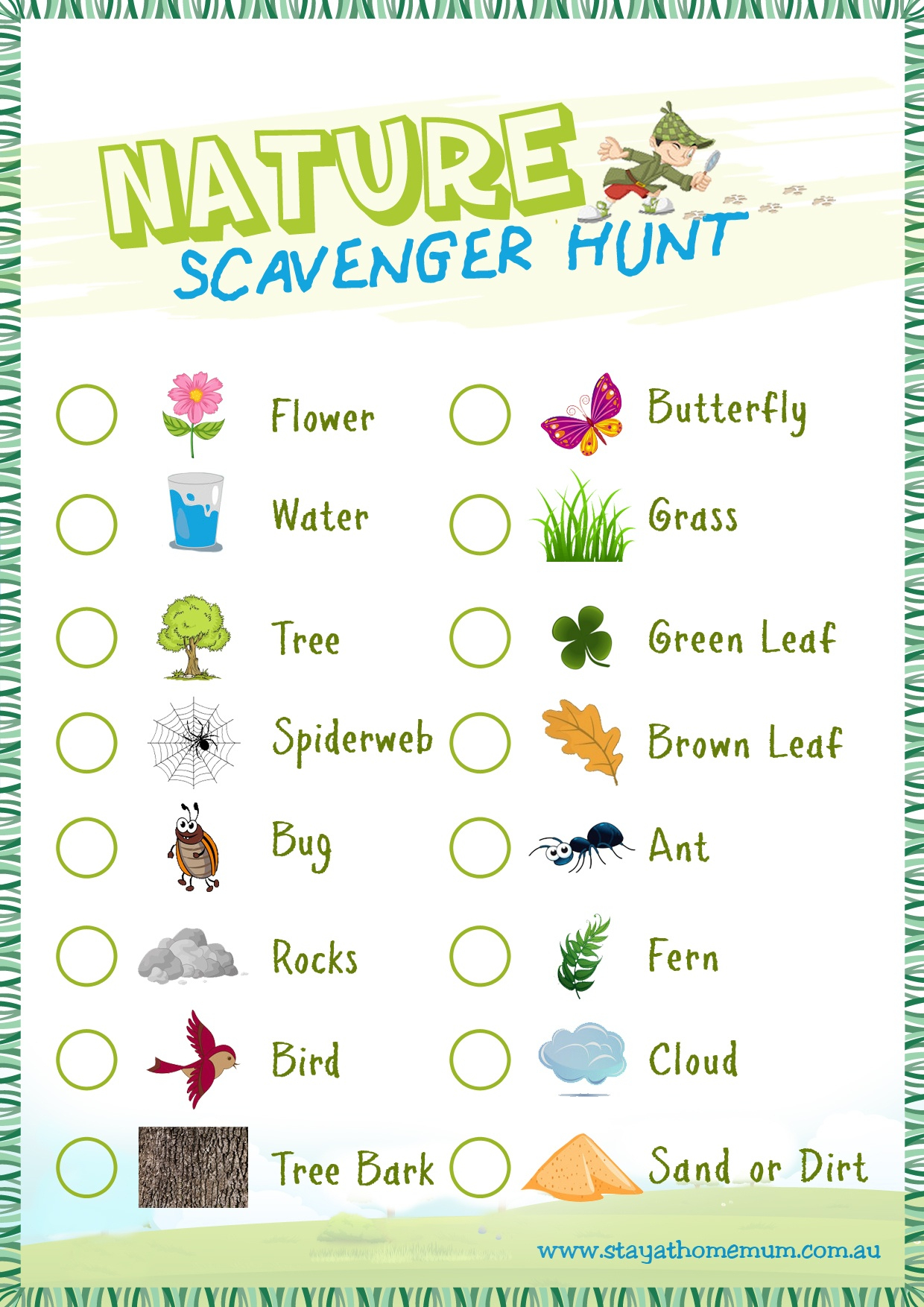 Summer Scavenger Hunt Free Printable For Kids Free 