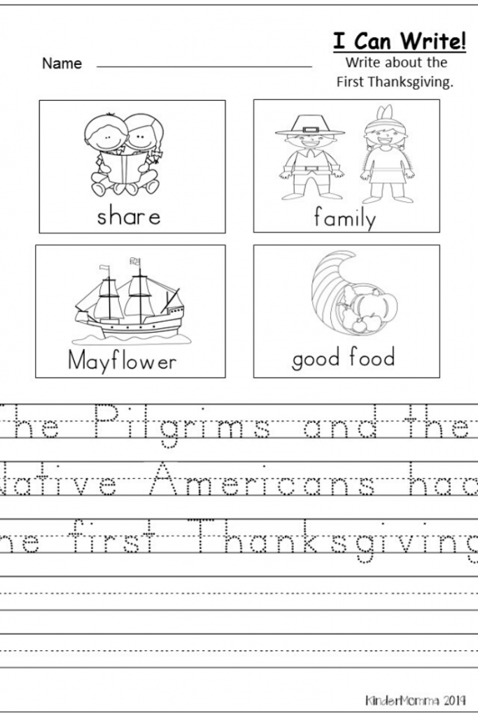 Thanksgiving Writing Freebie Kindermomma