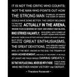The Man In The Arena Theodore Roosevelt Speech Printable