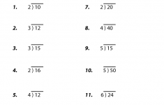 Third Grade Division Worksheet