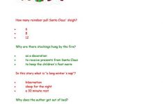 Twas The Night Before Christmas Comprehension Questions