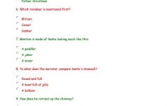 Twas The Night Before Christmas Comprehension Questions