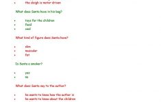 Twas The Night Before Christmas Comprehension Questions