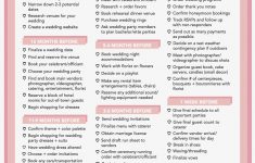 Wedding Countdown Checklist Free Printable Wedding