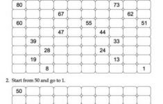 Write Backward Counting From 100 To 1 Worksheet