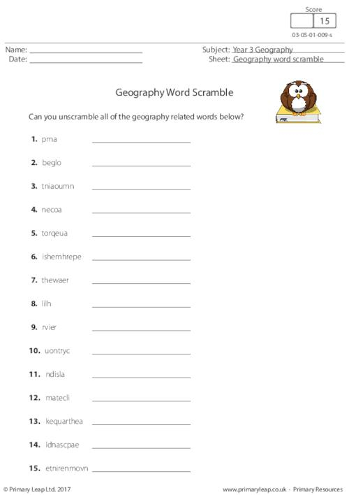 Year 3 Geography Printable Resources Free Worksheets 