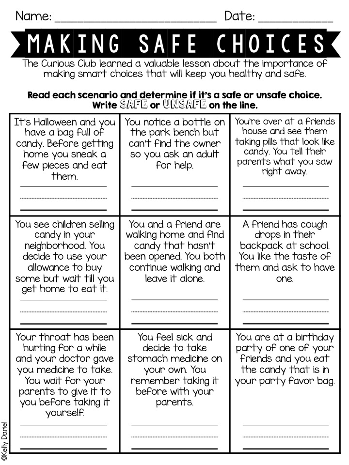 17 Best Images Of Making Choices Worksheets 1st Grade 