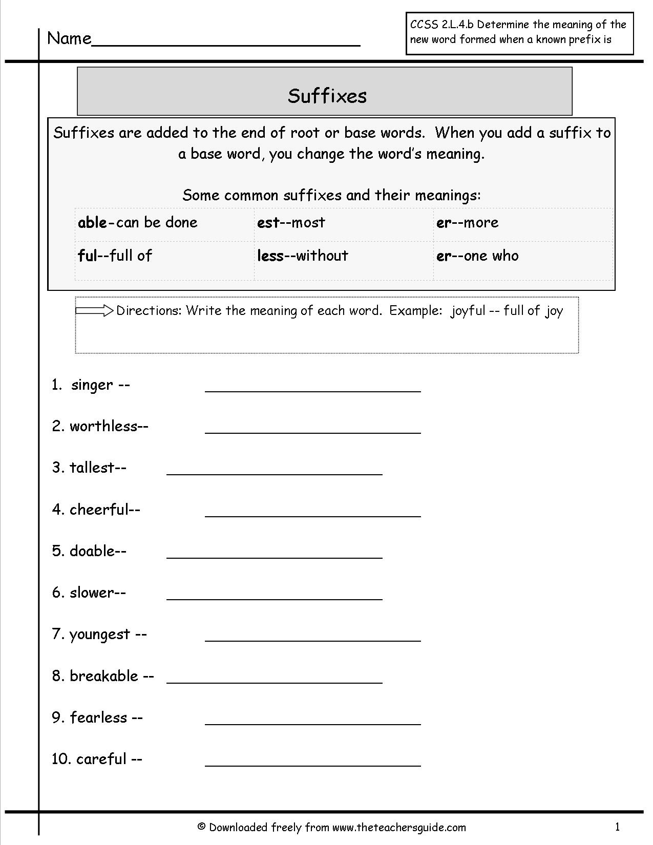 19 Best Images Of Suffix ING Worksheets For First Grade 