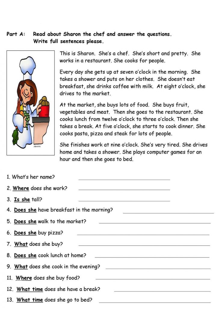 20 Spanish Reading Comprehension Worksheets Worksheet