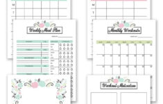 2019 Fitness Planner Free Printable Organize Your Health