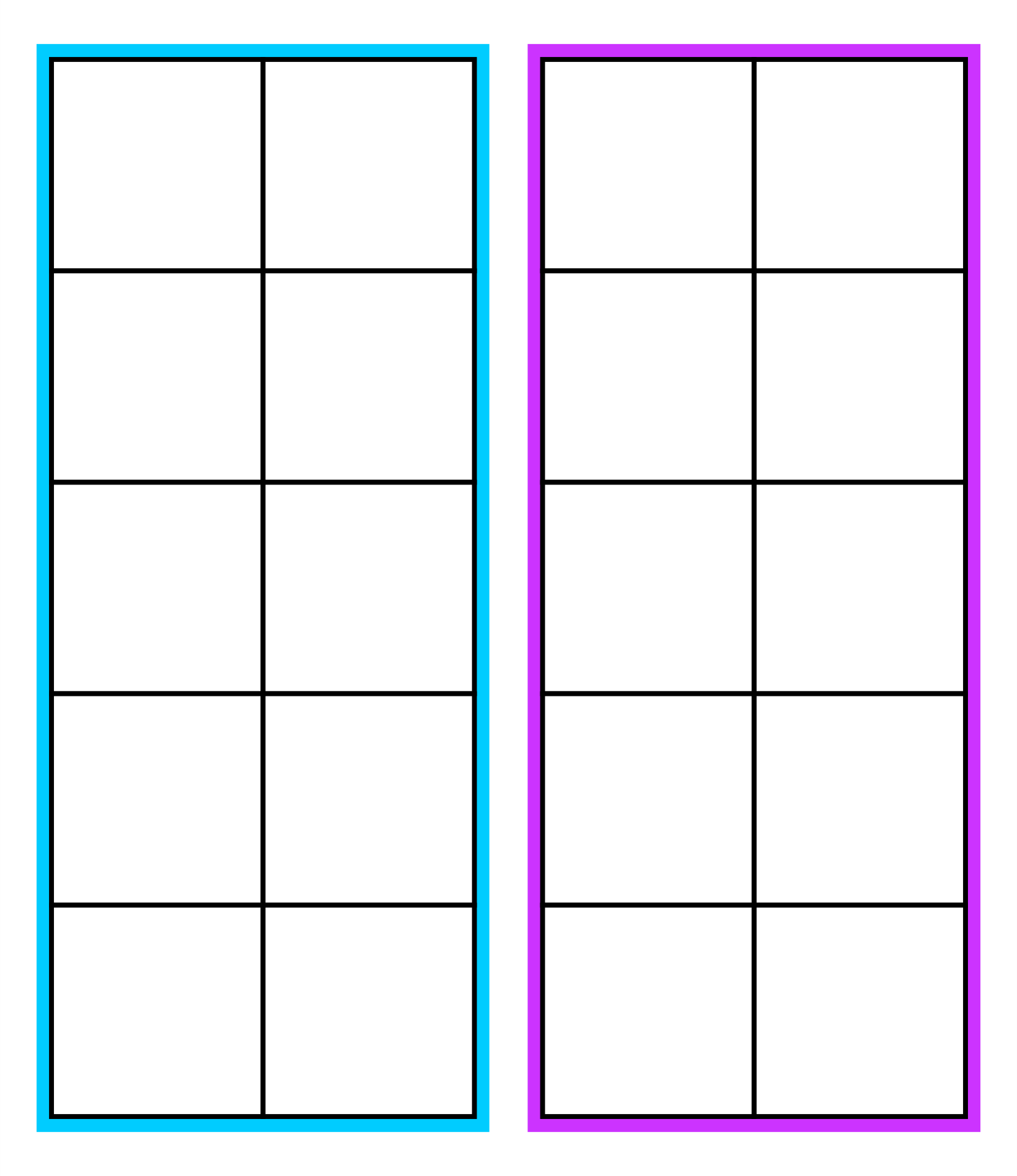 8 Best Ten Frame Template Printable Printablee