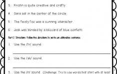 Alliteration Worksheet FREE Alliteration Worksheet