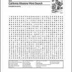 California Printable Worksheets Crosswords Word Searches