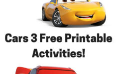 Cars 3 Free Printable Activities With Ashley And